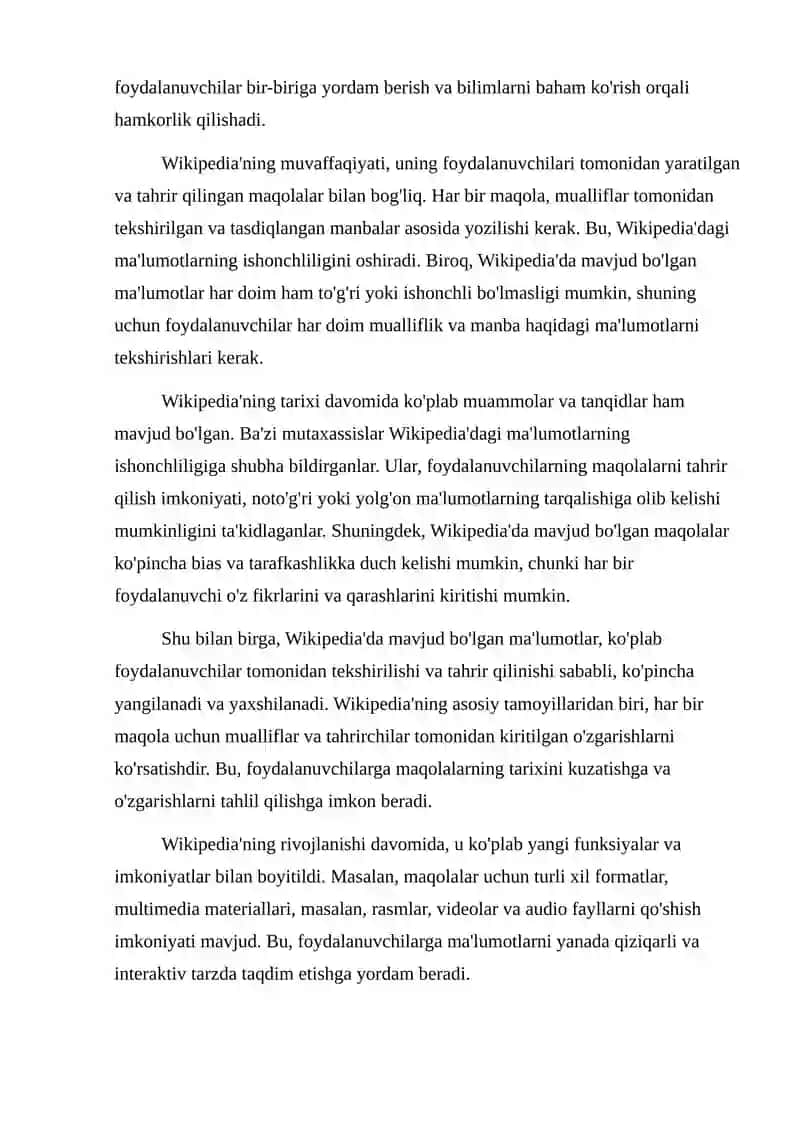 Wikipedia bilan ishlash 3
