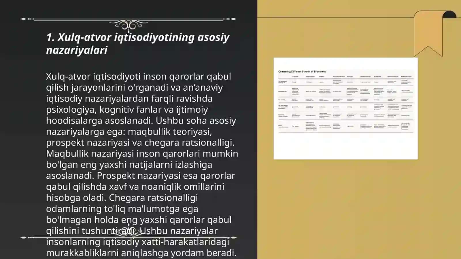 Xulq-atvor iqtisodiyoti va iqtisodiyot 3