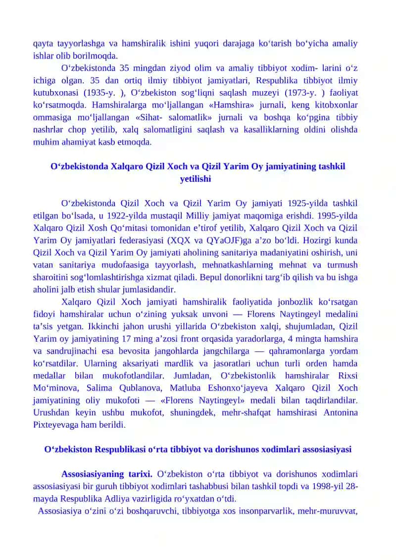 Hamshiralik ishini o'rganish 3
