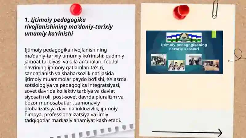 Ijtimoiy pedagogika rivojlanishining ma'daniy-tarixiy asoslari 3