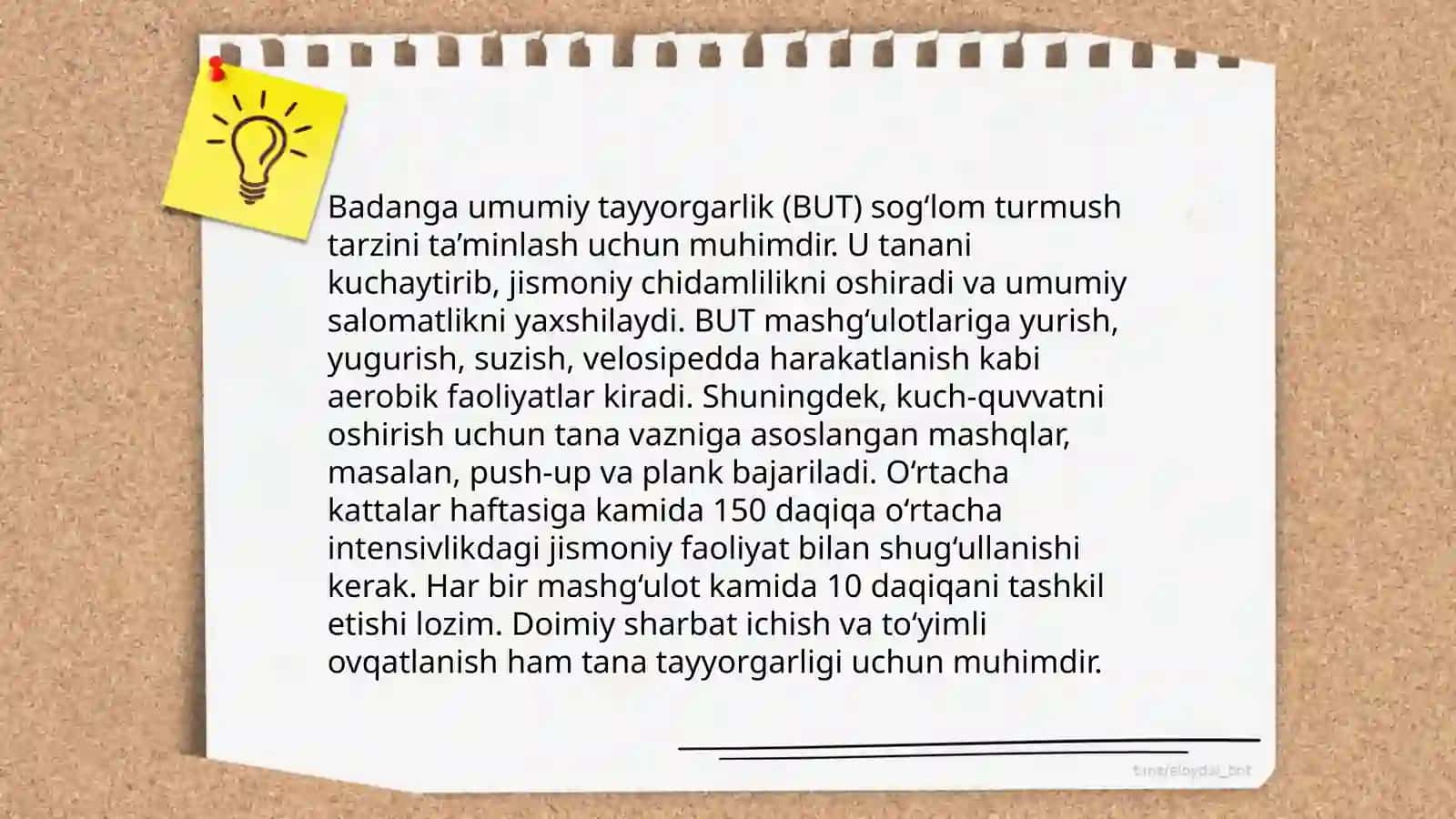 Umum rivojlantiruvchi mashqlar 3