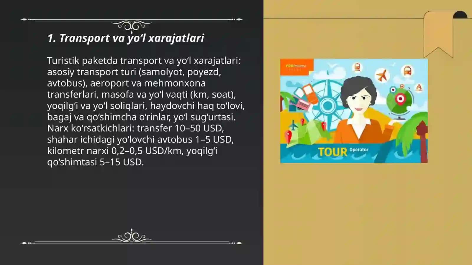 Turistik paketning tarkibi 3
