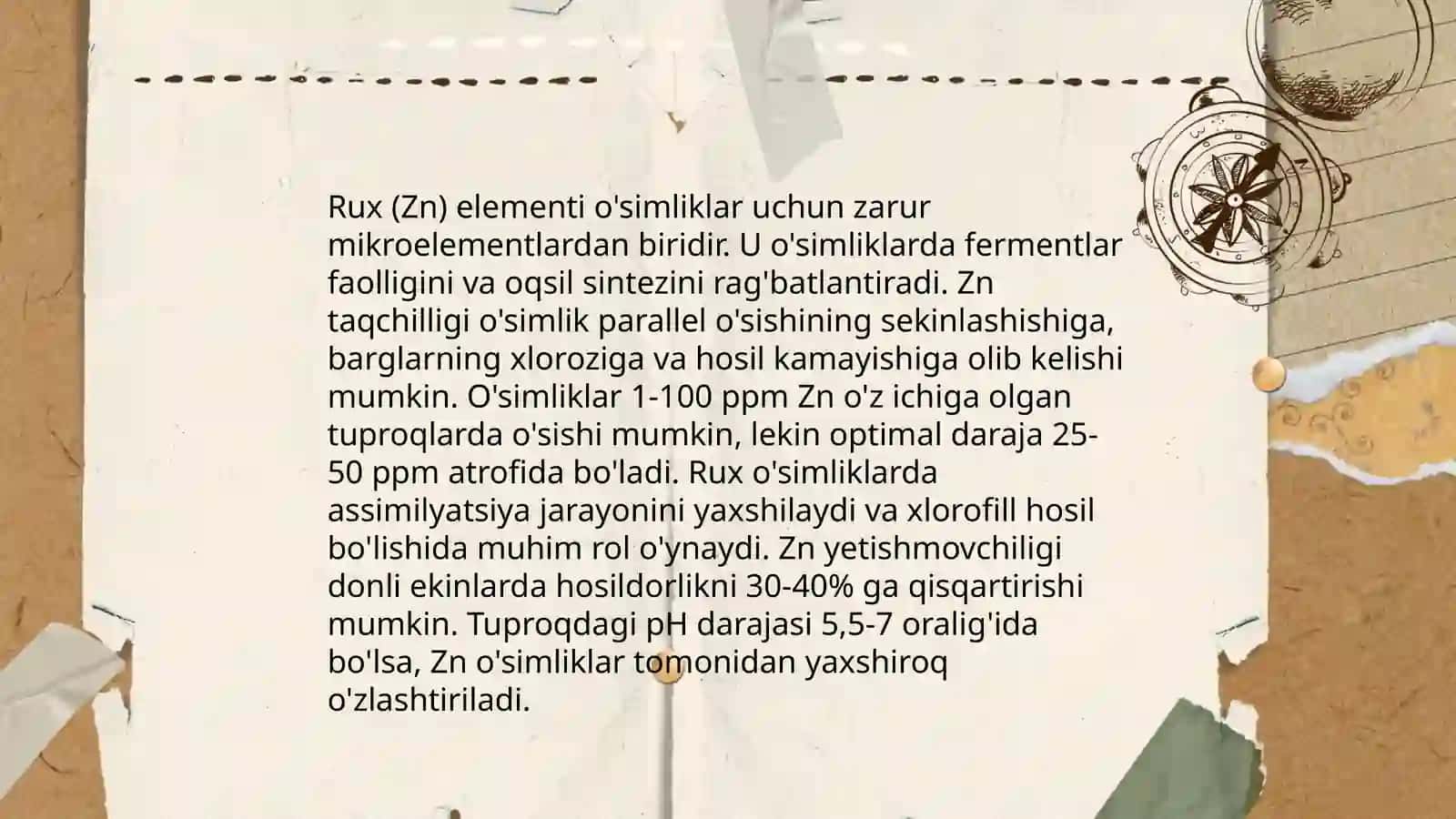 Mikroelementlardan Zn, Cu, Na,K va qo'shsuperfosfatning shaxsiy tajriba asosida olingan natijalar 3