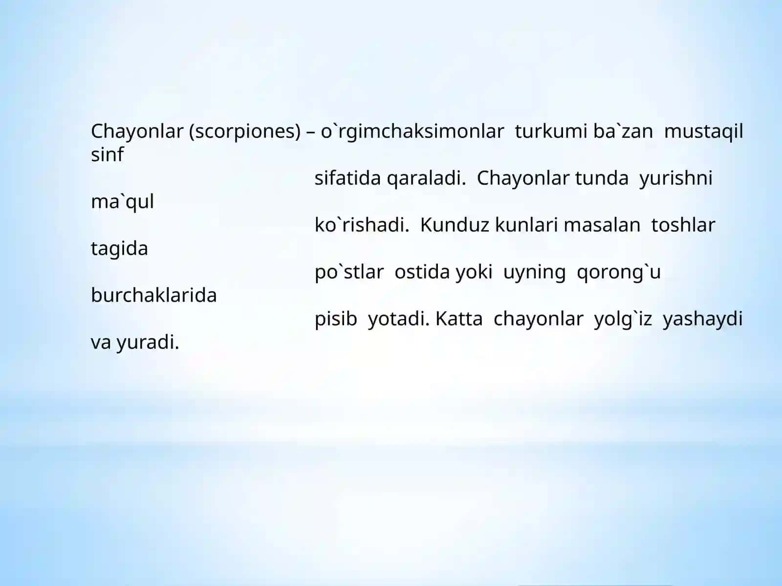 O`zbekistonda darqalgan chayonlar 3