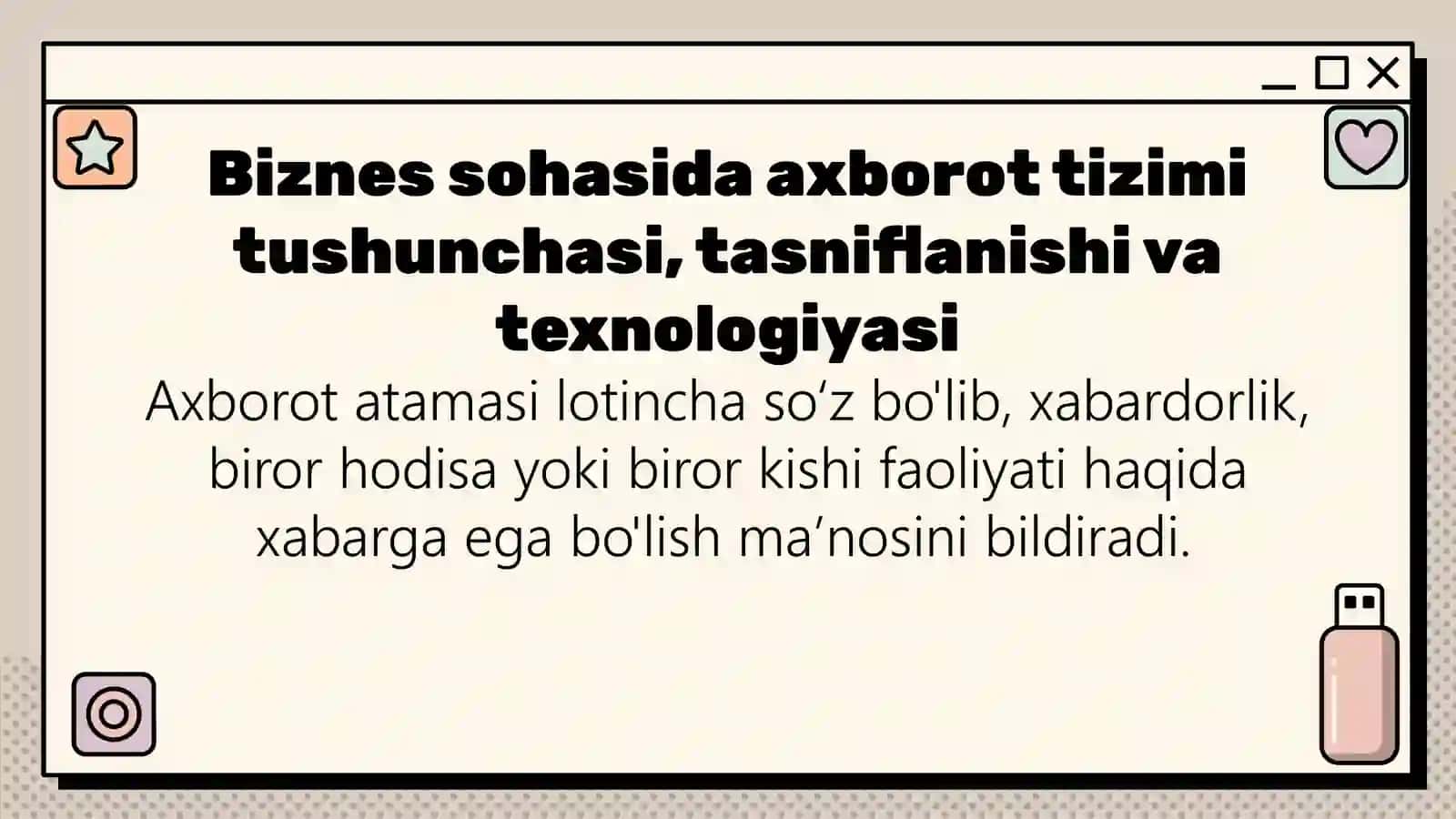 BIZNES BOSHQARUVDA AVTOMATLASHTIRILGAN AXBOROT TIZIMLARI 3