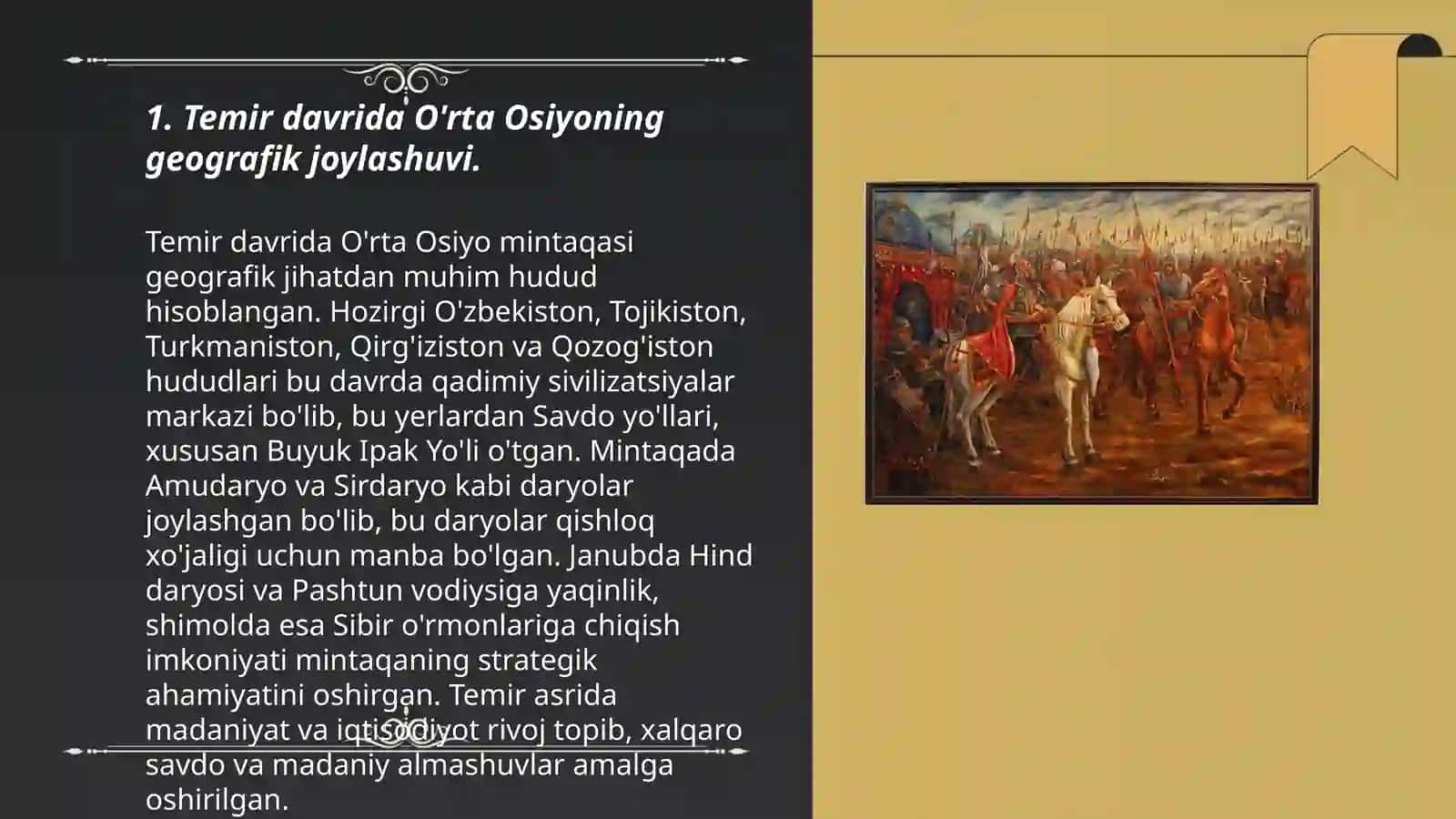 TEMIR DAVRIDA ORTA OSIYODAGI TARIXIY HUDUDLAR VA QADIMGI XALQLARNING JOYLASHUVI 3