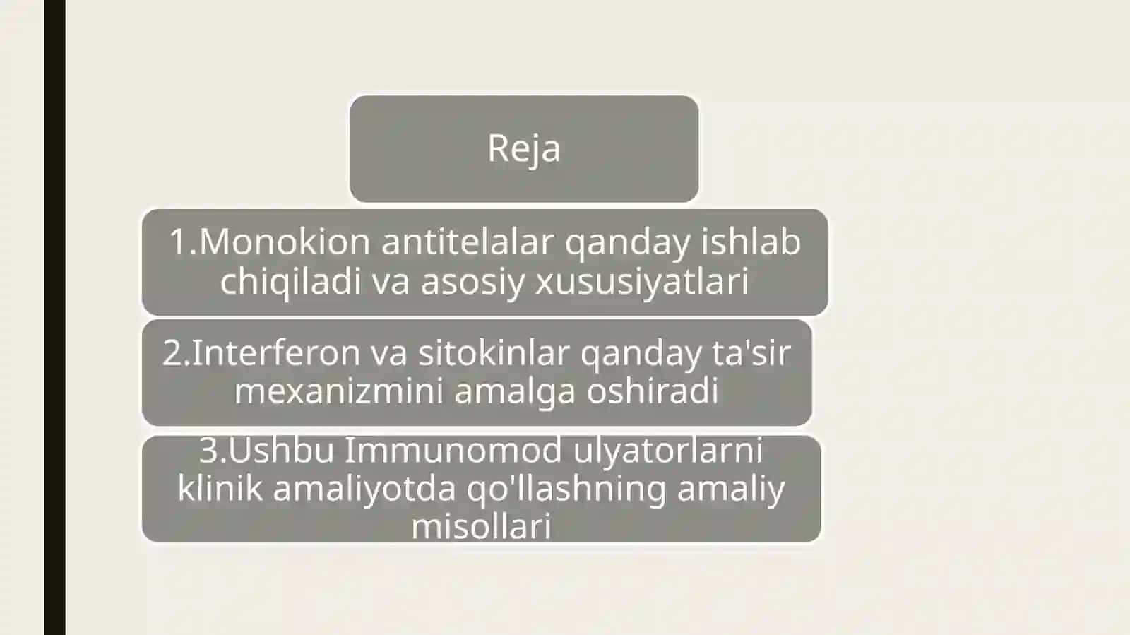 Monoklonal antitelolar va tibbiyot amaliyotlarida qo'llanilishi. Interferon va sitokinlar, ta'sir mexanizmi 3