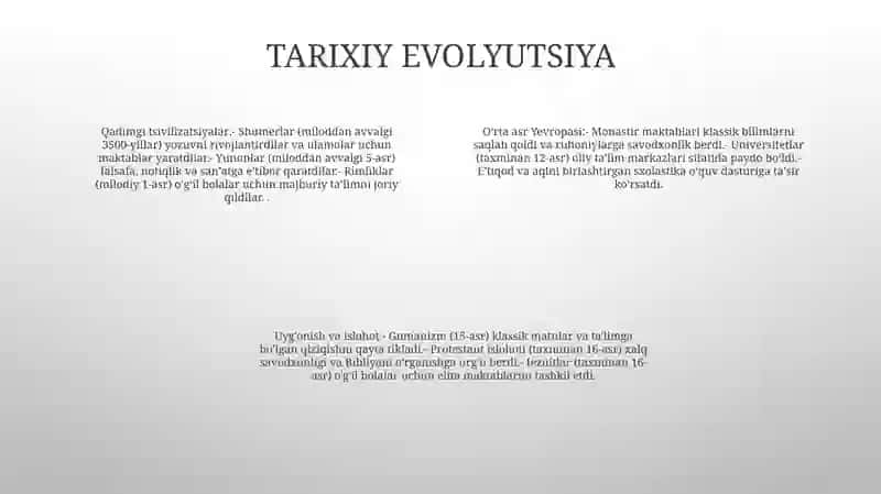 Kirish Ta'lim tizimi 3