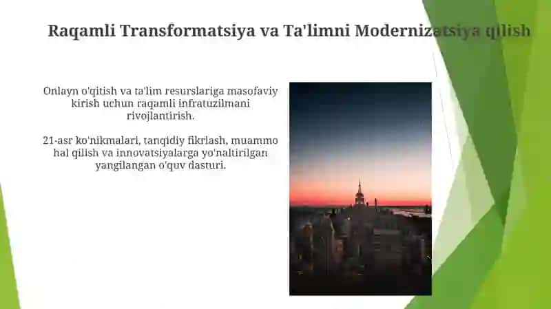 Raqamli Transformatsiya va Ta'limni Modernizatsiya qilish 3
