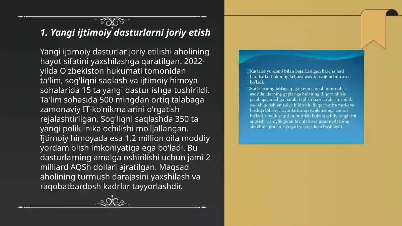 O`zbekstonda ijtimoiy sahoda amalga oshirilip atirgan ozgarishlar ma`nosi va mohiyati 3