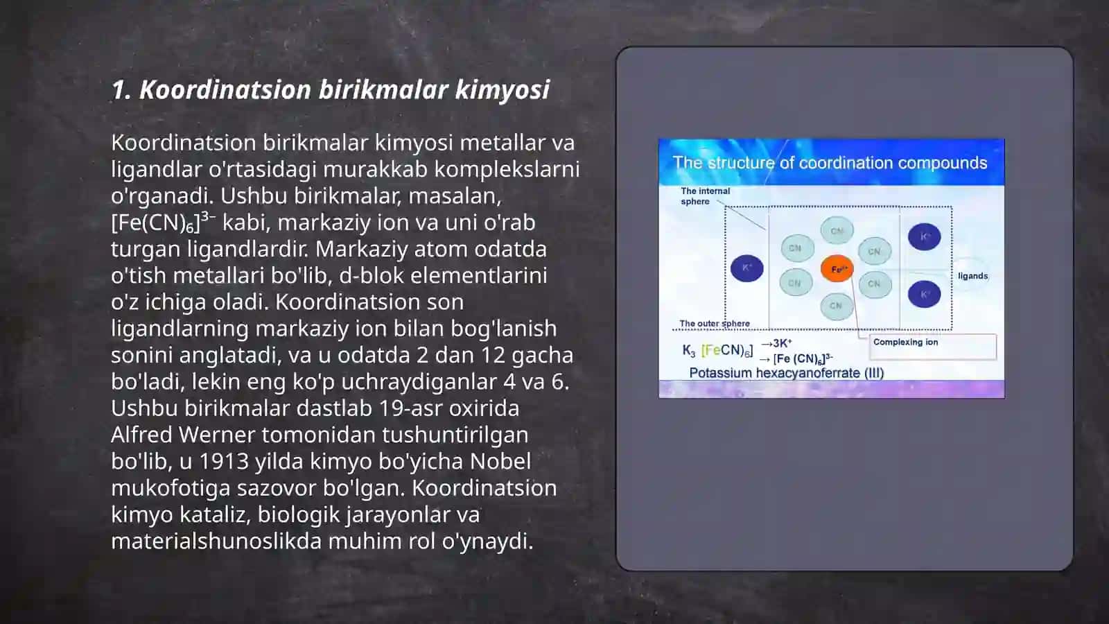 Koordinatsion birikmalar kimyosi 3