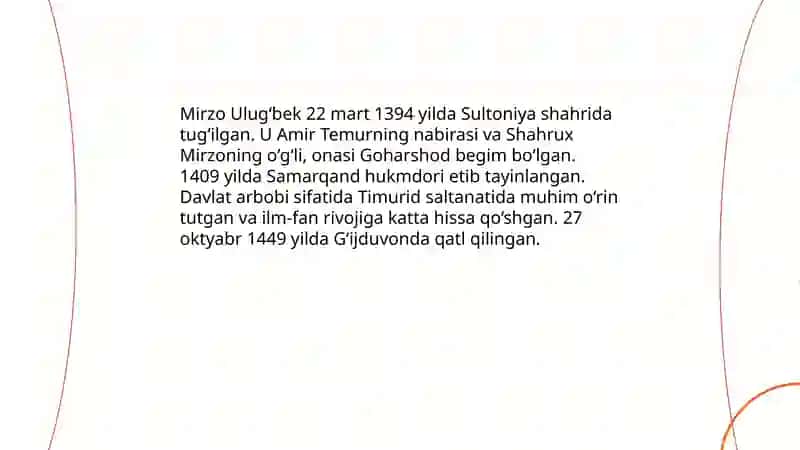 Mirzo Ulug‘bekning hayoti va oilaviy kelib chiqishi 3