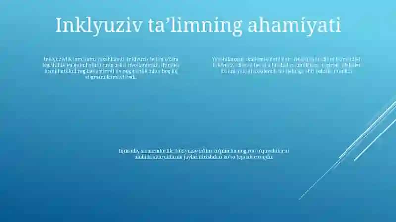 Alohida Yordamga Muhtoz Bolalarning Inklyuziv Ta'Limi 3