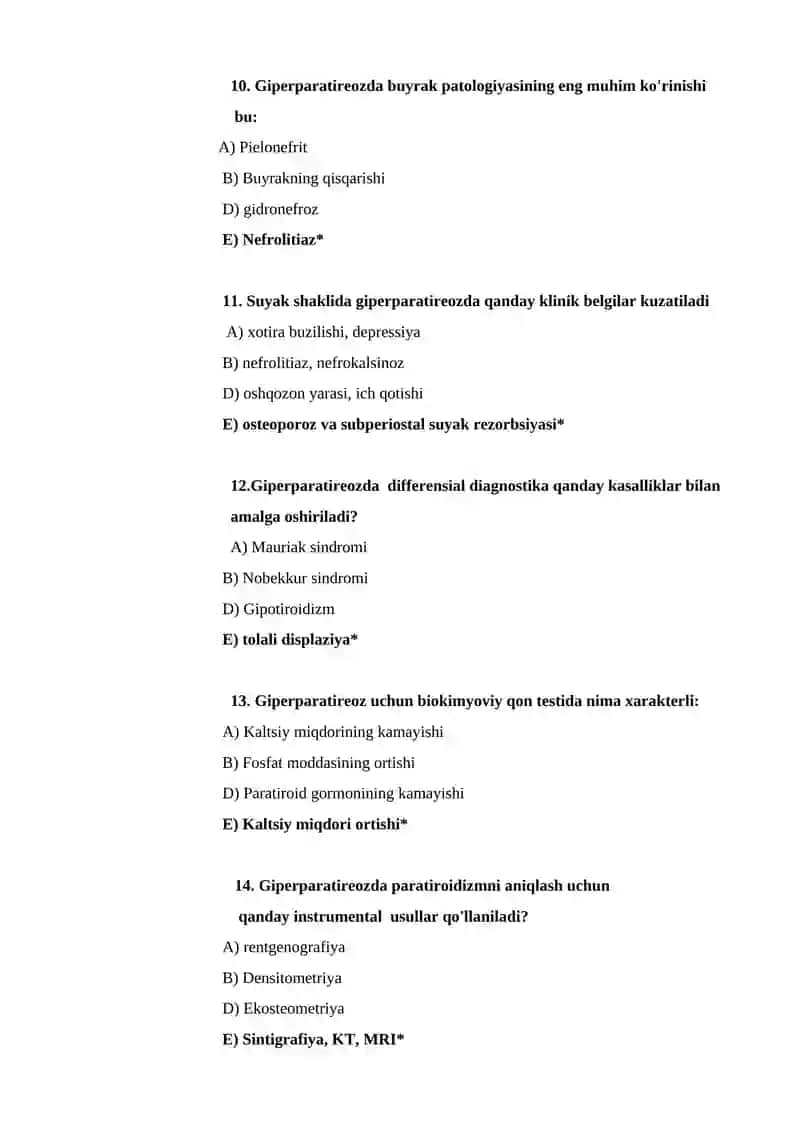 Giperparatireoz testlari 3