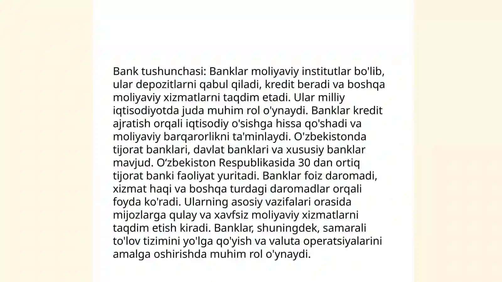 Banklar va bank faoliyati tushunchasi 3