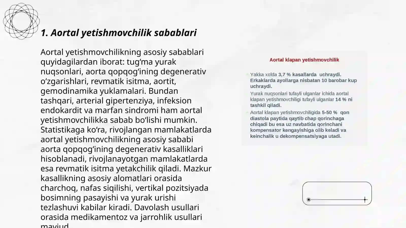Aortal yetishmovchilik 3