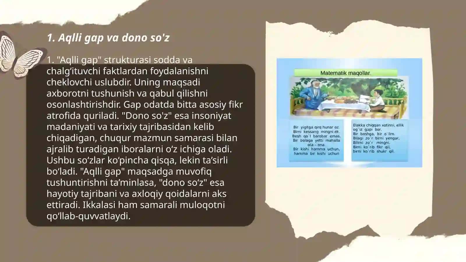 Maqollar va matallar dono fikrlarning ixcham ifodasi 3