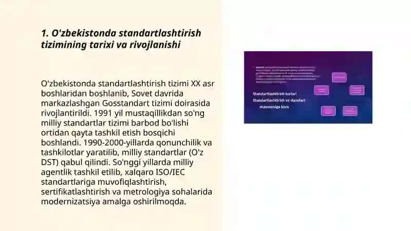 O'zbekistonda standartlashtirish faoliyati va tashkiliy tuzilmasi 3