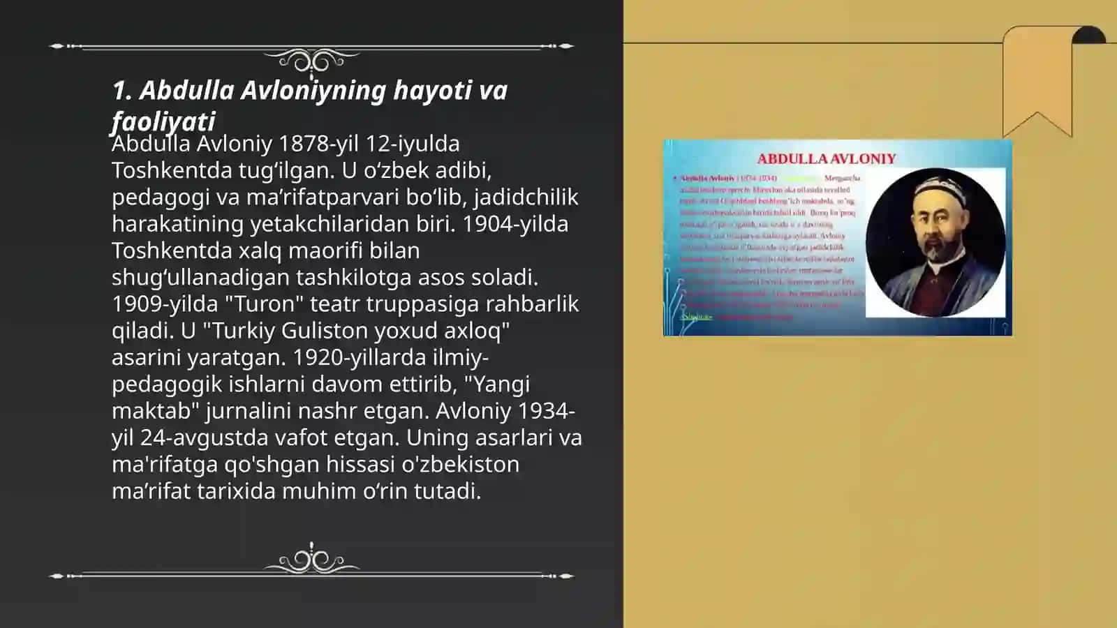 Abdulla Avloniyning hayoti va faoliyati 3