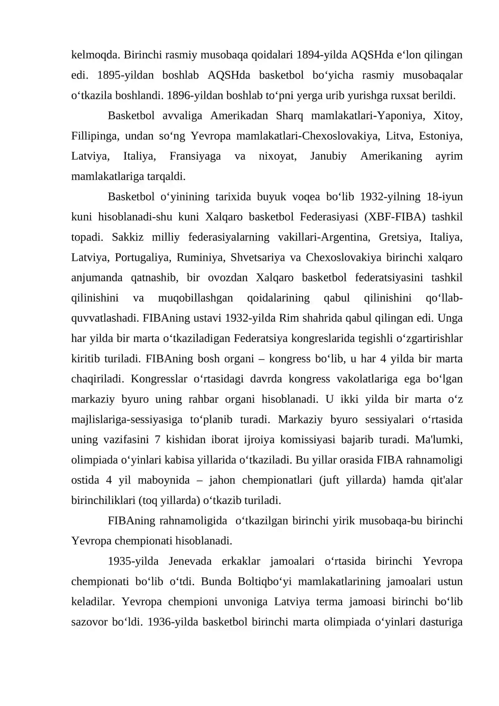 O'zbekistonda basketbo'l o'yinini rivojlanishi 3