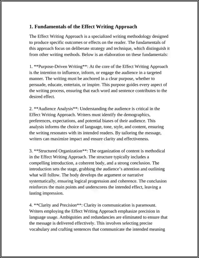 Effect Writing Approach 3