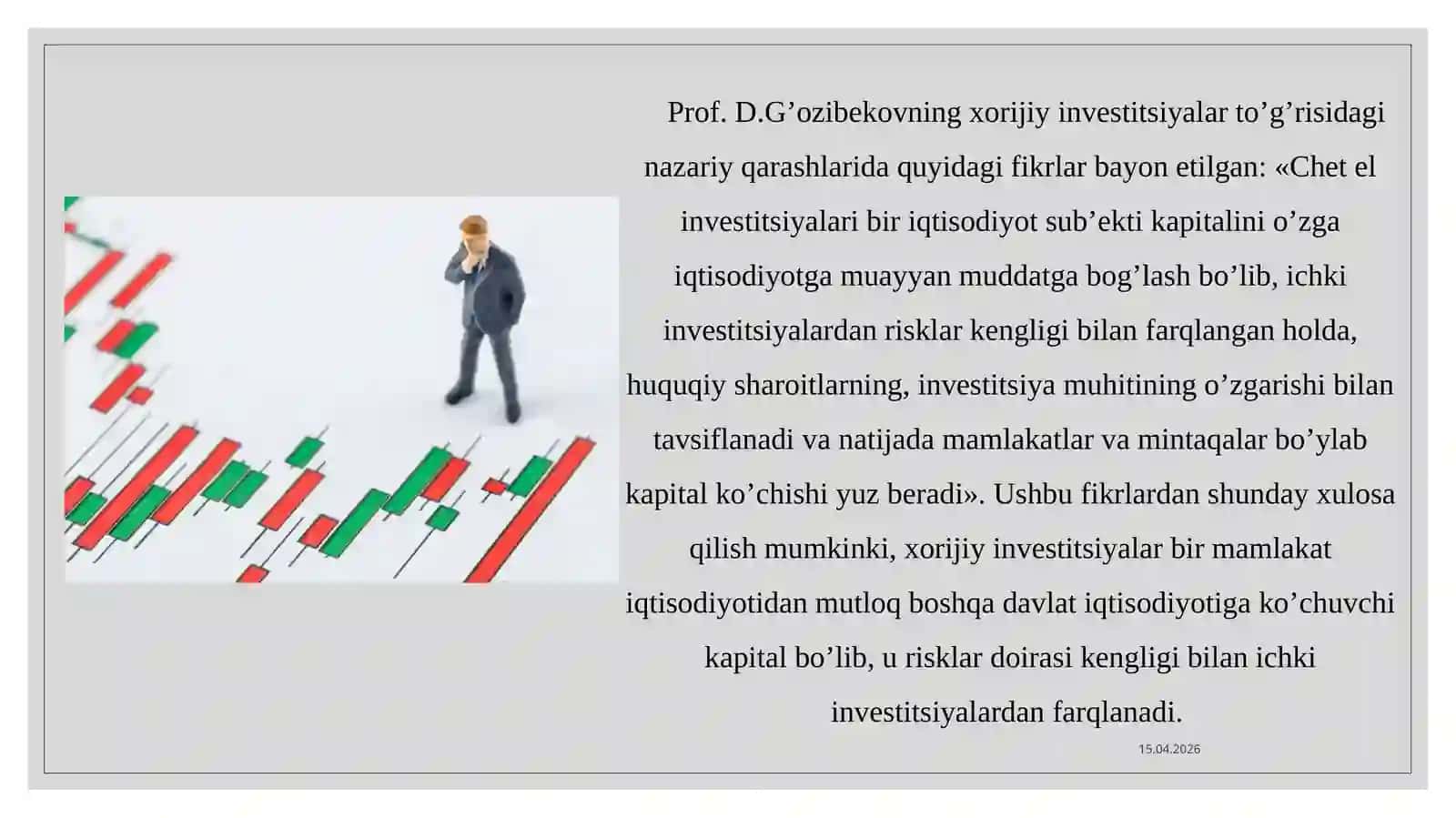 Xorijiy investitsiyalar 3