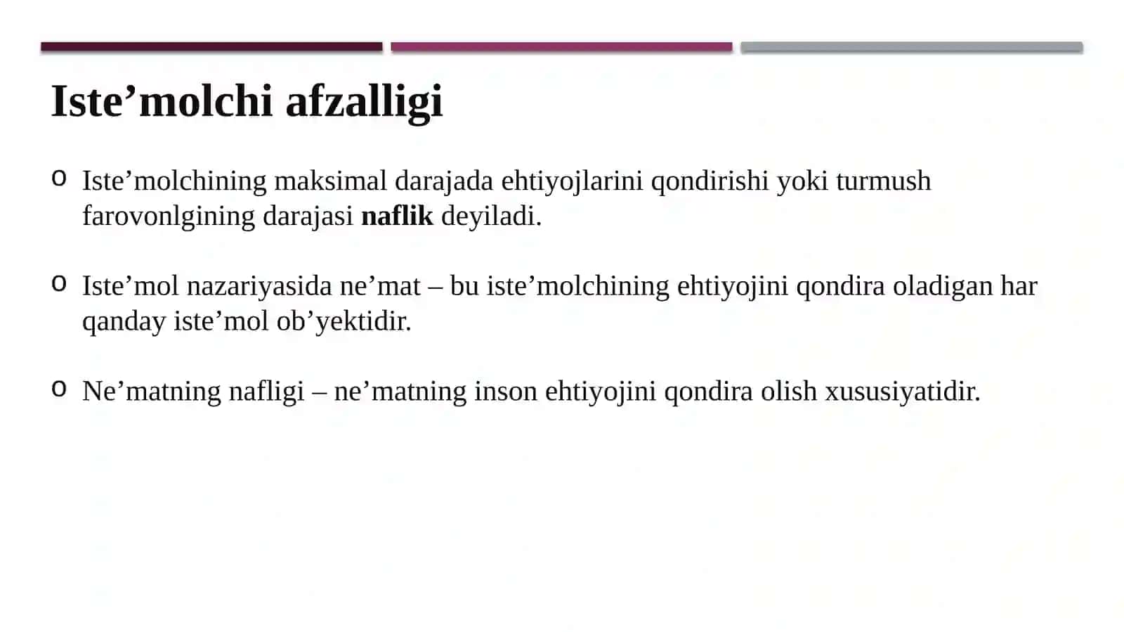 Iste’molchi tanlov nazariyasi 3