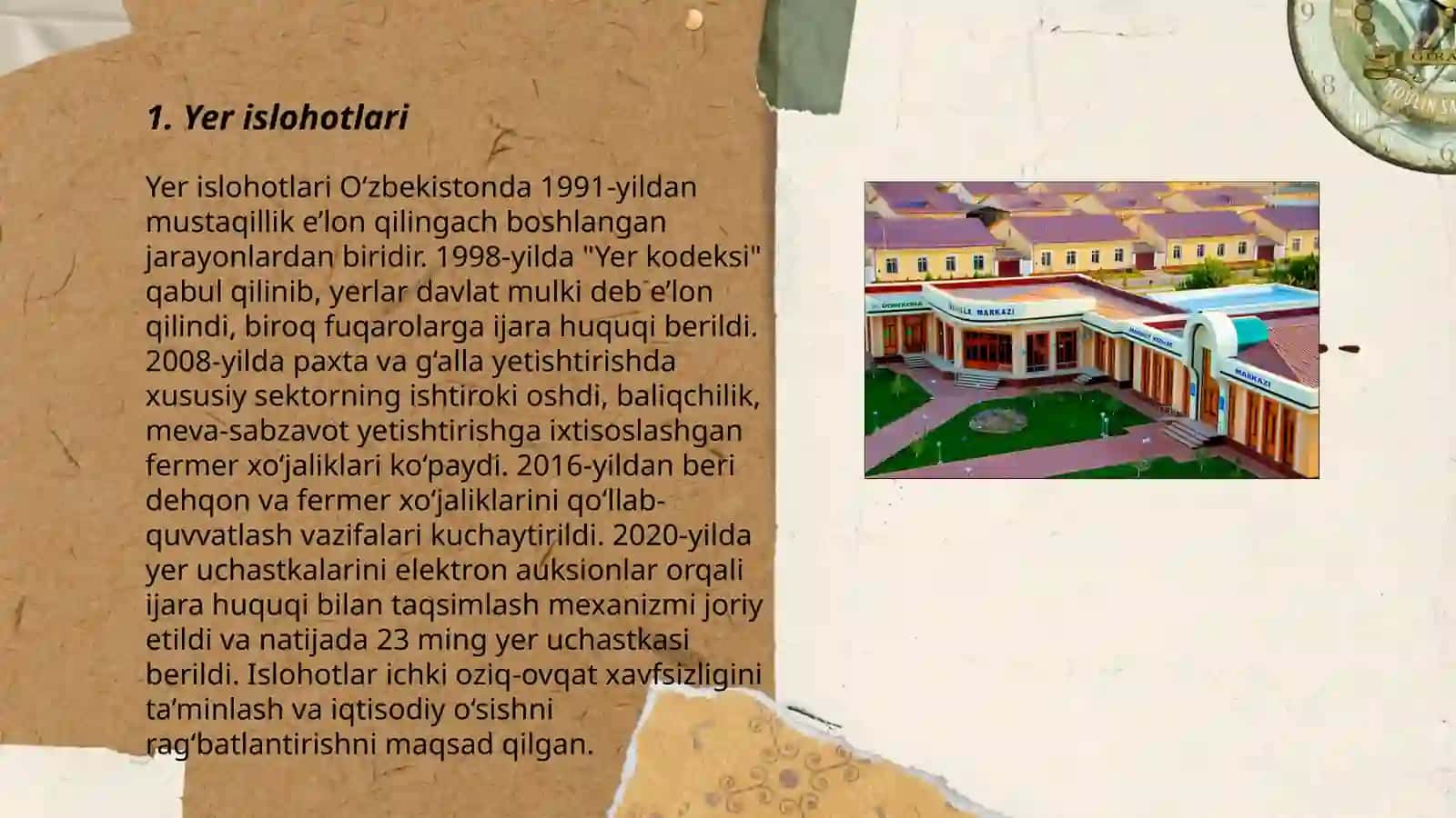 Mustaqillik yillarida qishloq xo'jaligi va sanoat sohasidagi o'zgarishlar 3