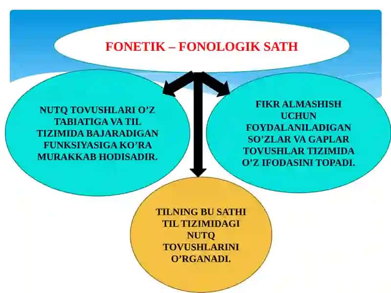 FONETIK–FONOLOGIK VA LEKSIK SATH 3