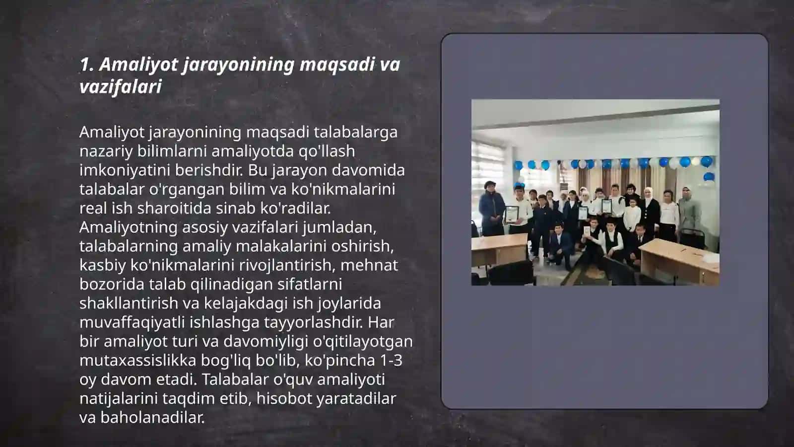 Boʻlajak pedagoglarni maktablarda 4+2 amaliyot jarayonlari 3