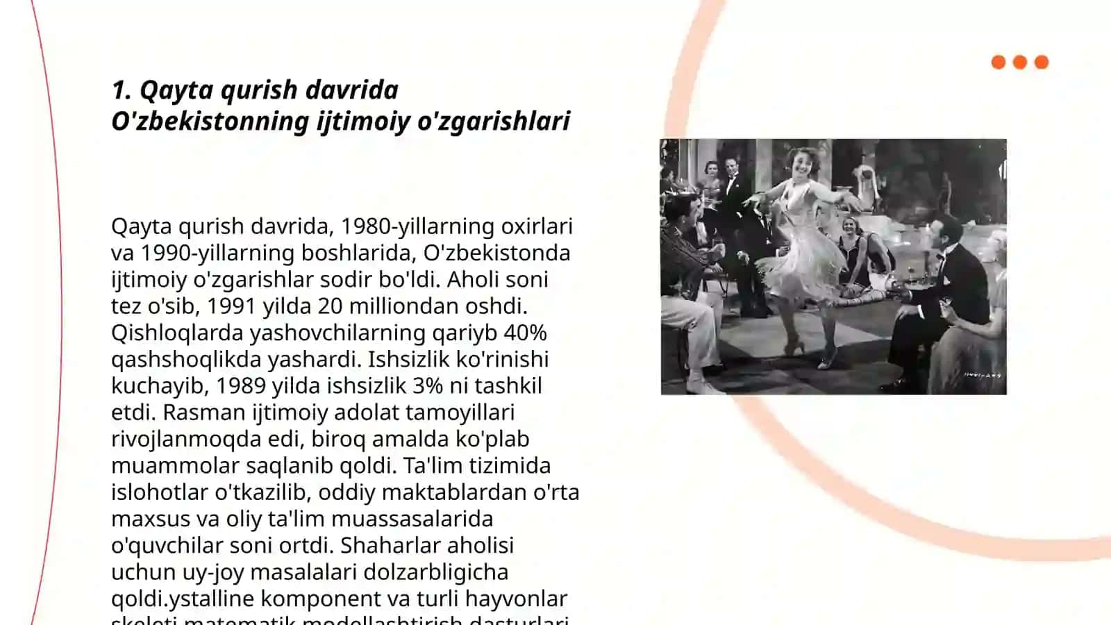Qayta qurish yillarida O'zbekistondagi ijtimoiy siyosiy vaziyat 3