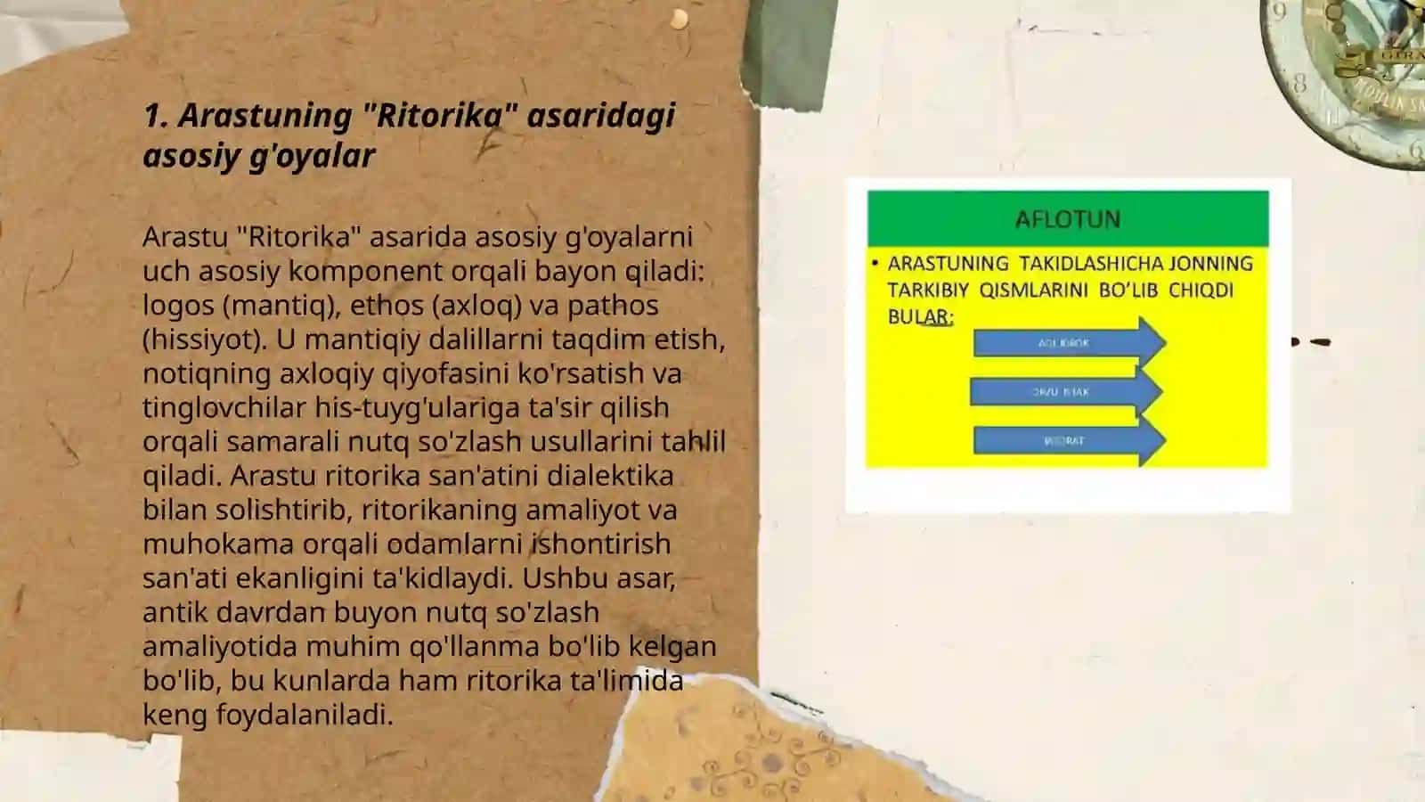 Arastuning "Ritorika" asarini tahlil qilish 3