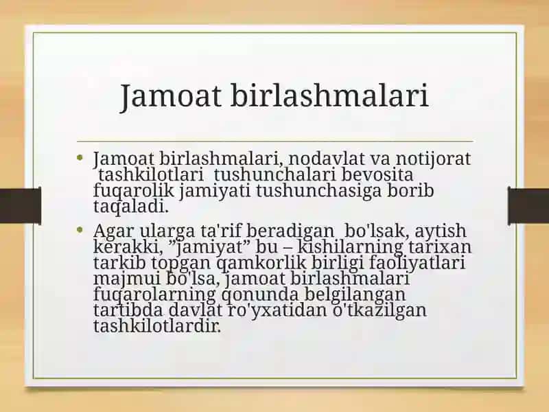 Nodavlat va notijorat tashkilotlari 3