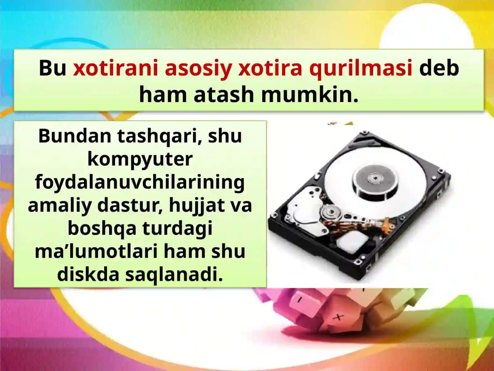 8-sinf Informatika Kompyuter texnikasi vositalari 3