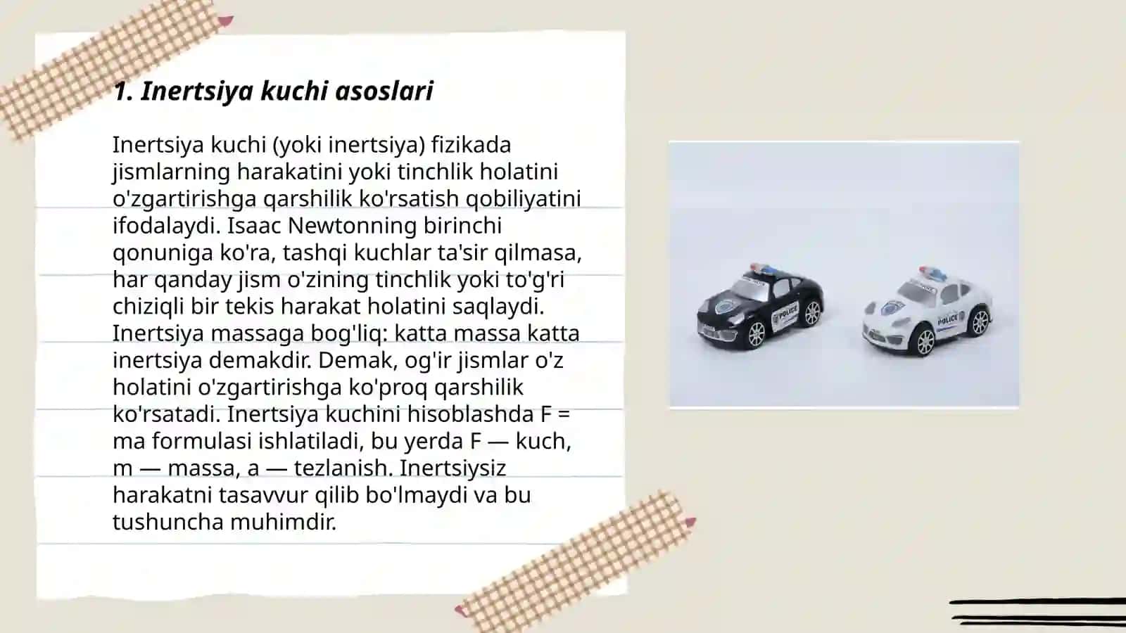 Inertsiya kuchi 3