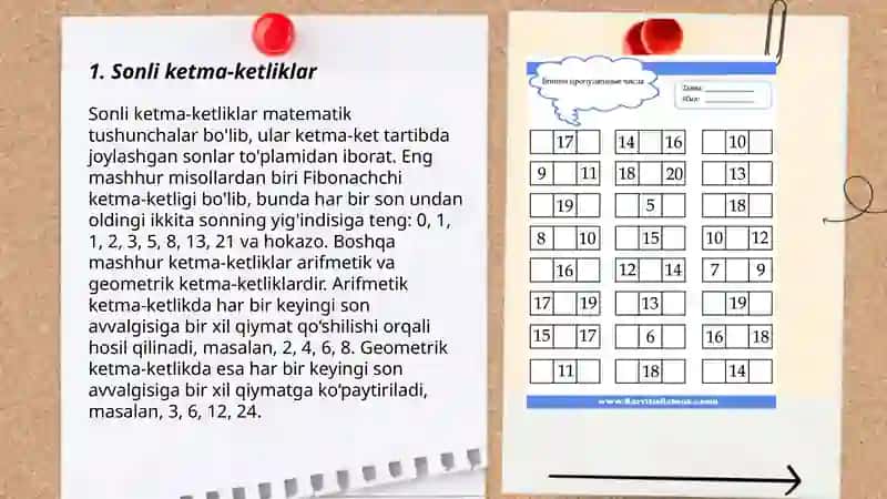 Boshlangʻich sinf matematika darslarida mantiqiy fikrlashni rivojlantirish fanidan tayyorlagan slayd ishi 3