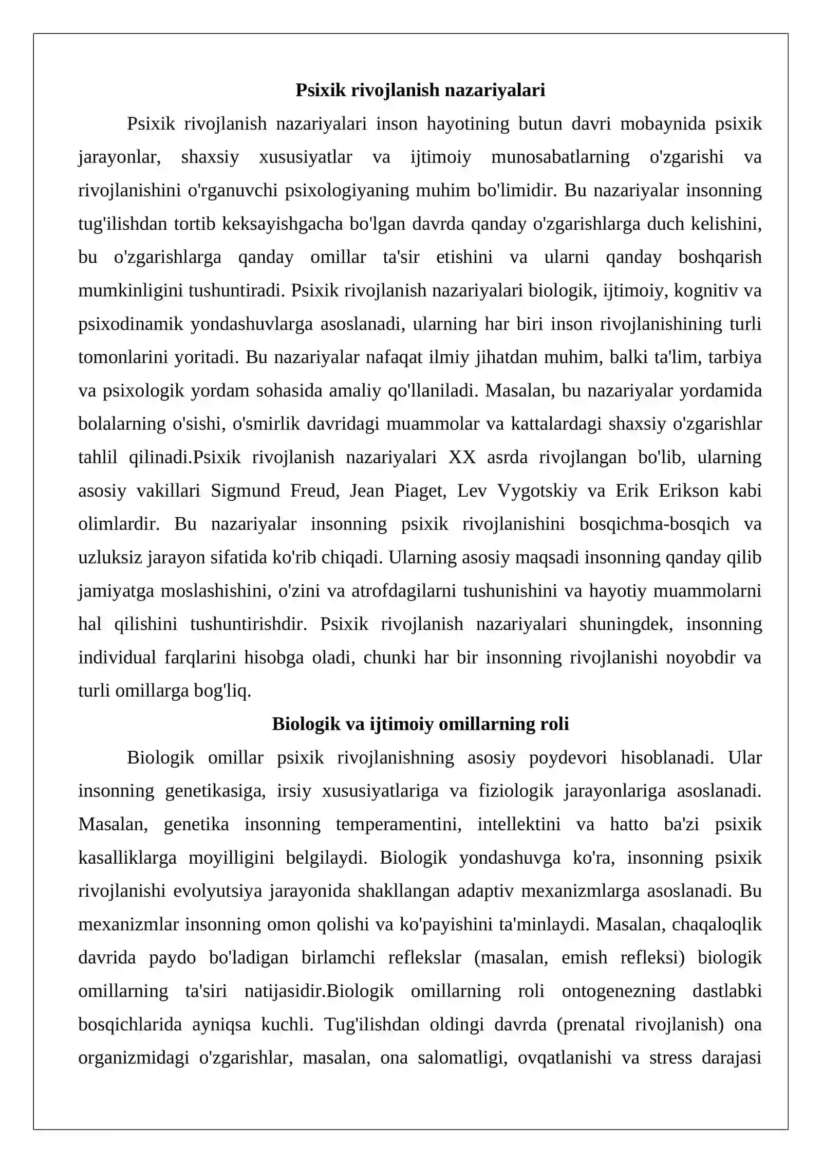 Psixik rivojlanishning asosiy qonuniyatlari 3