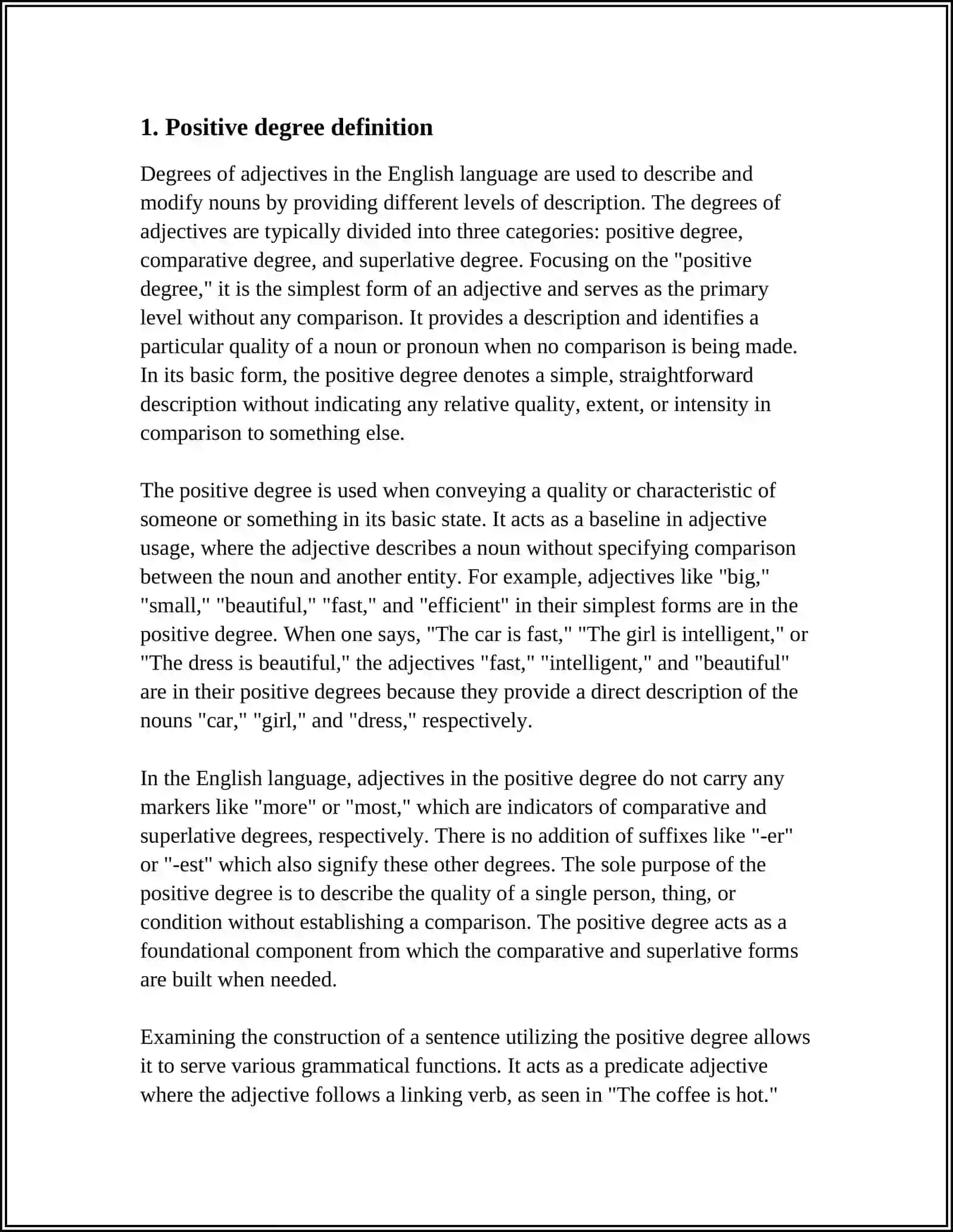 DEGREES OF ADJECTIVES 3