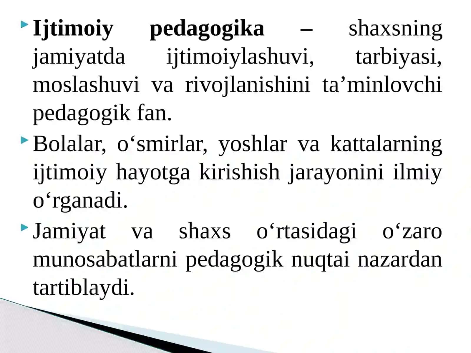 Ijtimoiy pedagogikaning nazariy asoslari 3