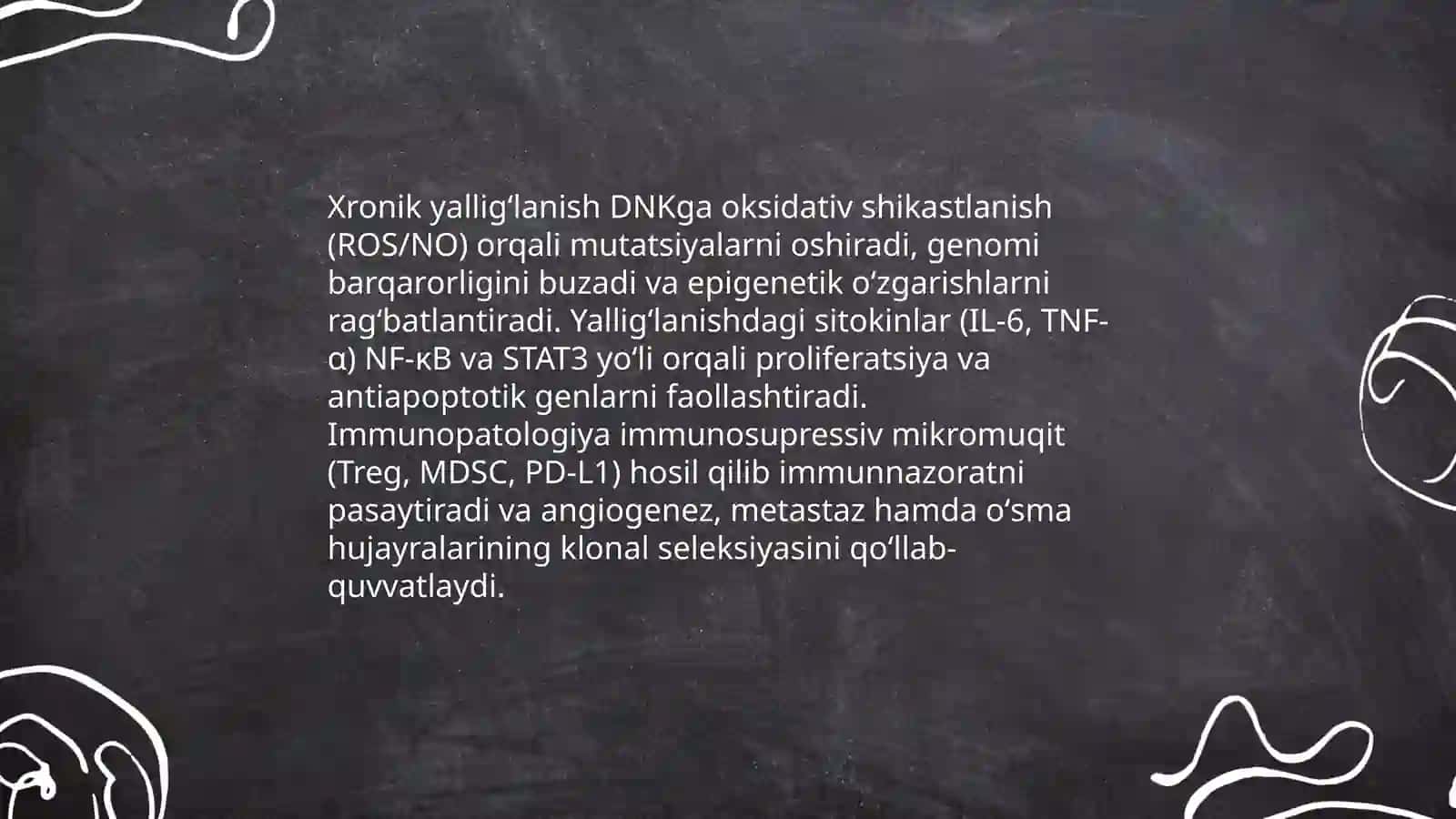 Immunopatalogiya,oʻsma hujayralarini kelib chiqishidagi ahamiyati 3