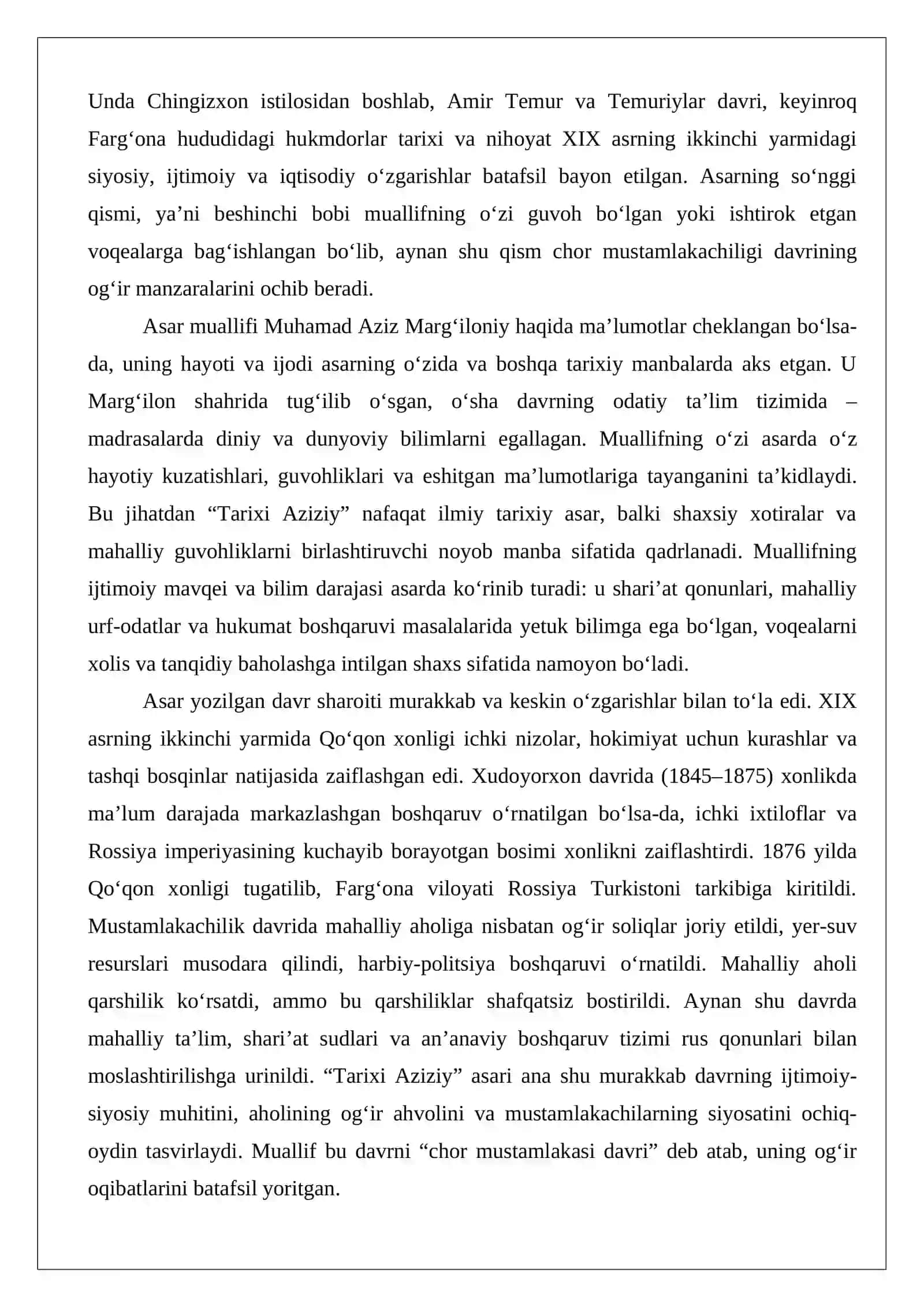 Tarixi Aziziy asarini matnshunoslik tahlili 3
