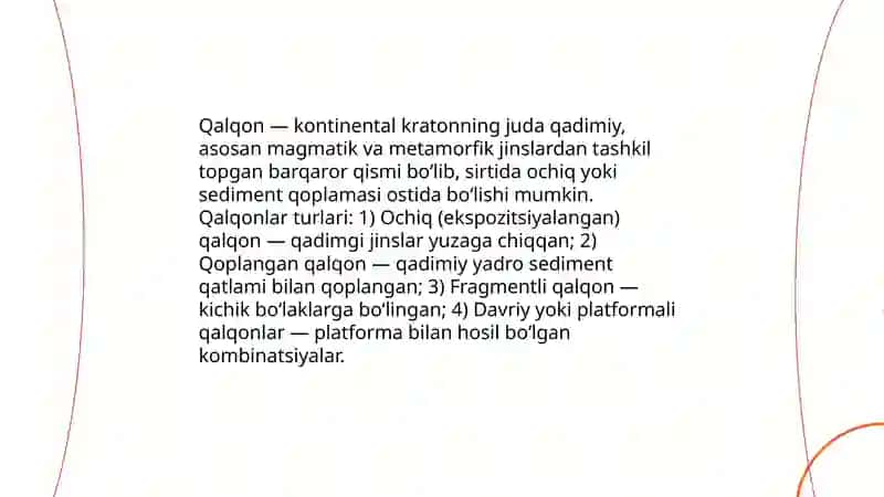 Qalqon, Plita, Sinkliza, Antikliza tushunchalari 3