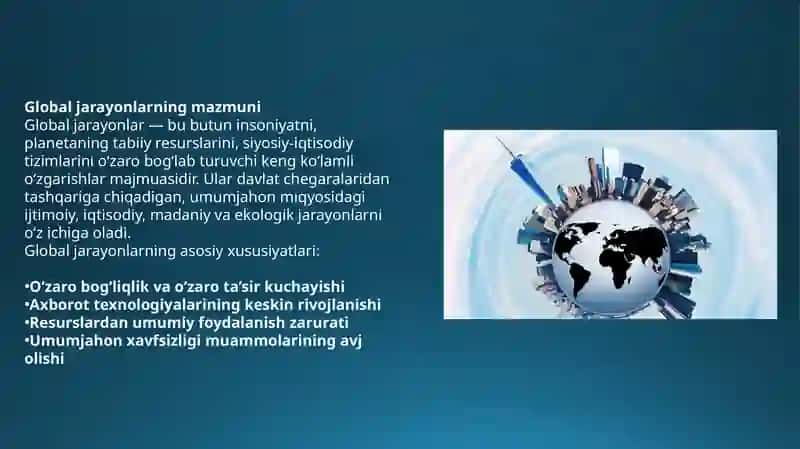 Global jarayonlar va barqaror taraqqiyot falsafasi 3