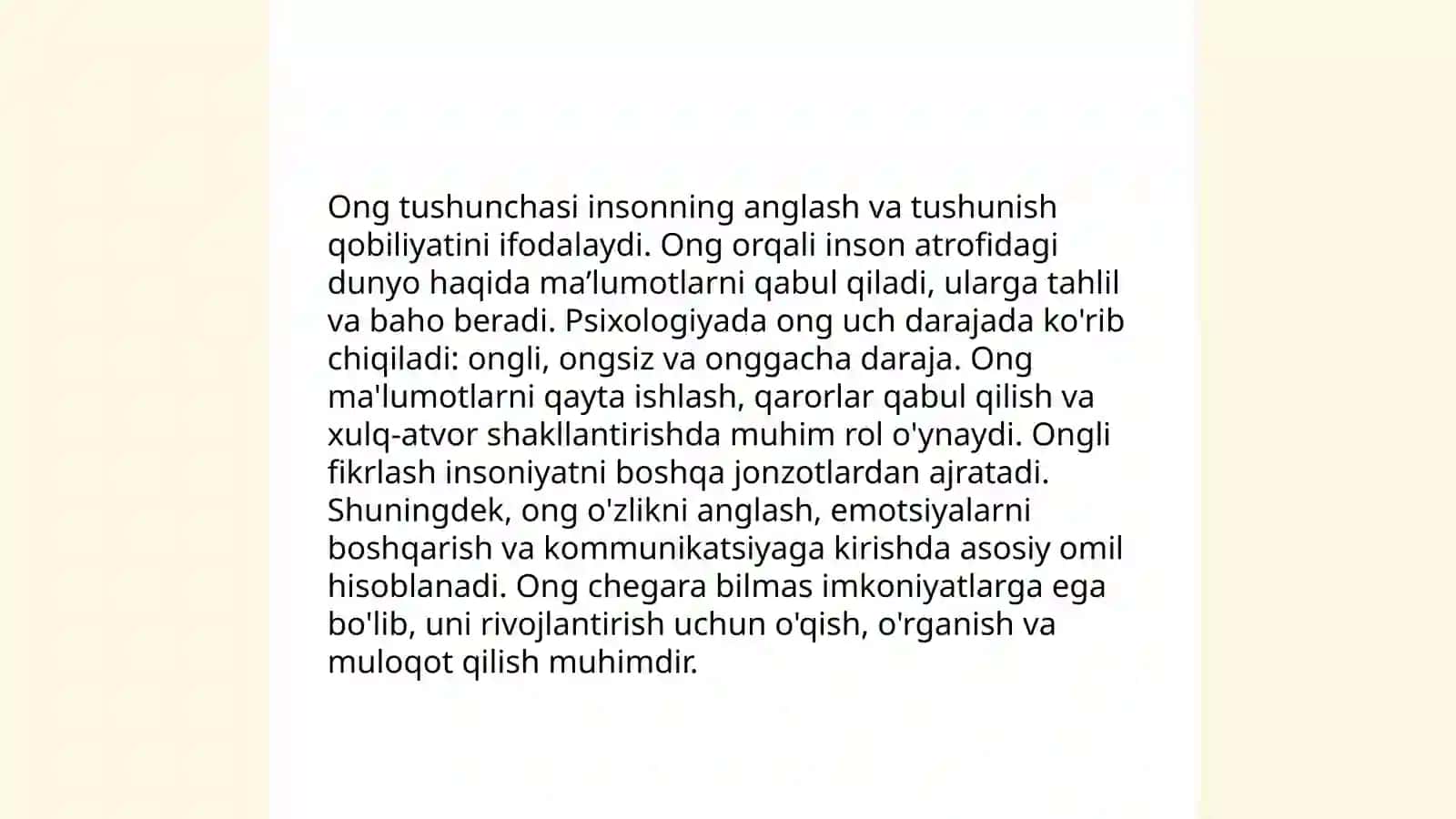 Ong haqida tushuncha va uning xossalari 3