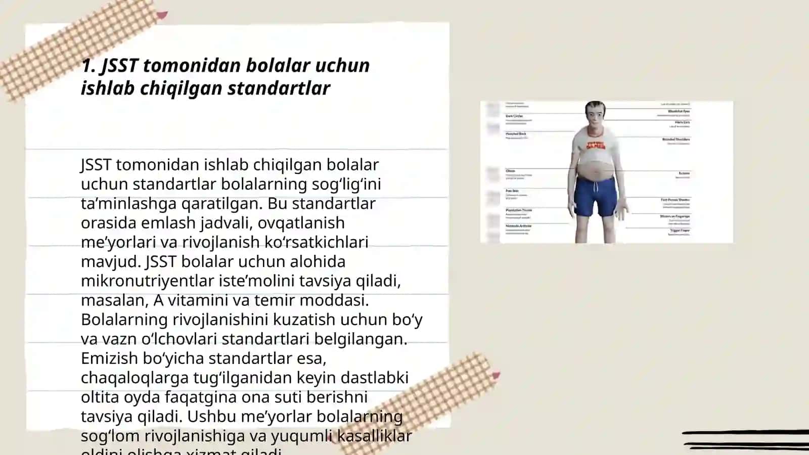 5 yoshgacha bolalar uchun ishlab chiqarilgan jismoniy rivojlanish standartlari 3