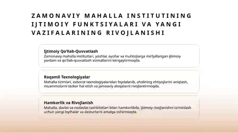 Mahalla institutining yangi bosqichdagi ijtimoiy vazifalari 3