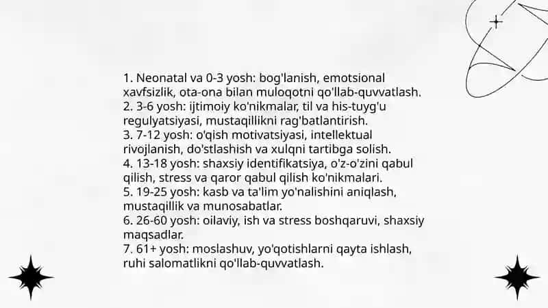 Yosh va individual xususiyatlariga ko'ra psixologik maslahat va psixokorrektsiya 3