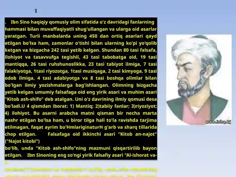 Abu Ali Ibn Sino - Tibbiy fikrlari 3