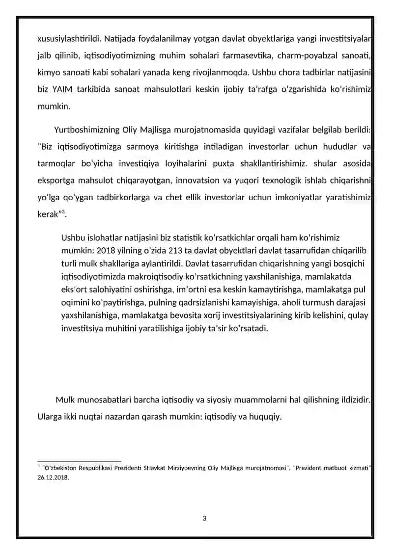 Mulkchilik shakllari o‘zgarishining yo‘llari va usullari 3