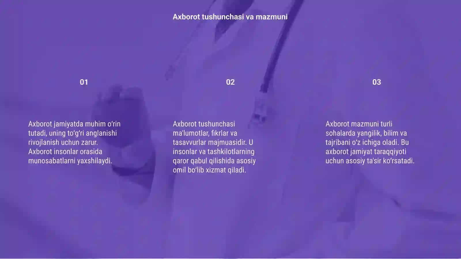 Axborotni jamiyatda tutgan òrni va ahamiyati 3